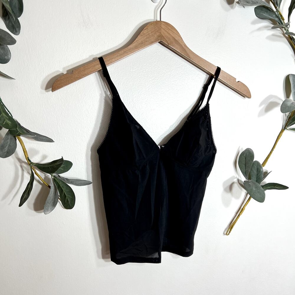 Urban Outfitters Sheer Black Tank